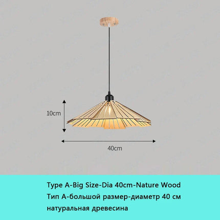 Suspension Wabi-Sabi en bois avec luminaires LED intégrés — LZ4X9Q2