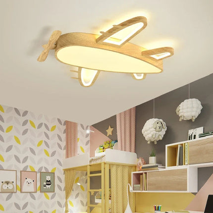 Plafonnier moderne en bois massif pour chambre d’enfant romantique — LZ4X9M