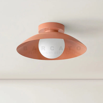 Plafonniers nordiques chambre d'enfants abat-jour en métal coloré 110V 220V Beige rouge G9 lampe moderne pour couloir allée intérieur créatif