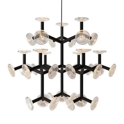 lustre créatif postmoderne en verre pour décoration intérieure