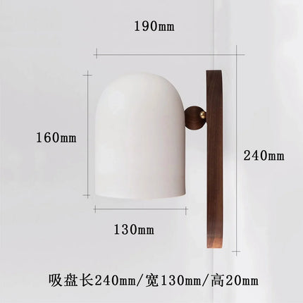 Applique murale en noyer style nordique zen wabi sabi — LZ4P9X2