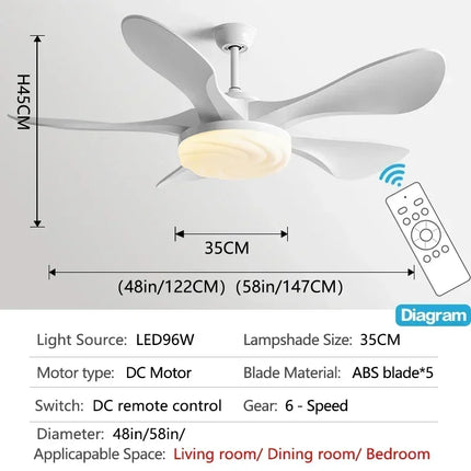 Plafonnier moderne avec ventilateur silencieux pour tout espace — LZ4X9P2