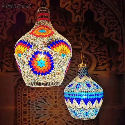 Lustre vase d'art bohème pour décoration intérieure artisanale — LZ4X9Q2