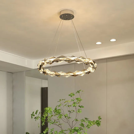 Lustre suspension en cristal pour ambiance élégante et minimaliste — LZ4Q7M2