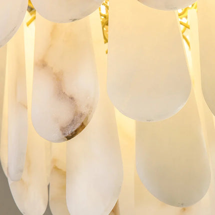 Suspension luxe en marbre et cuivre style chinois minimaliste — LZ4G7XQ