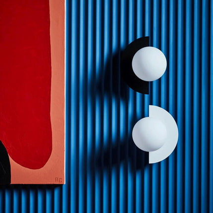Applique murale LED demi-cercle style nordique Macaron — LZ4X9P2