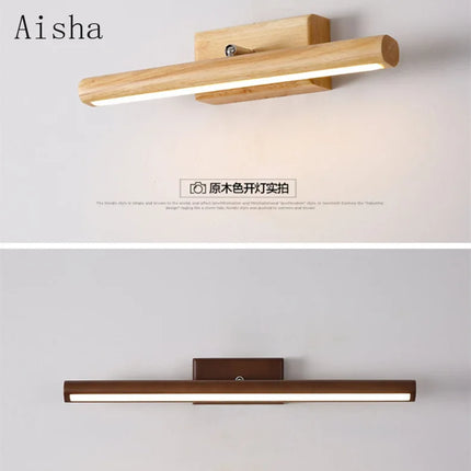 Applique murale LED en bois au design nordique créatif pour intérieur — LZ4X9T1
