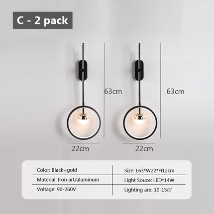 Applique murale LED au design moderne pour décoration intérieure élégante — LZ4X9P