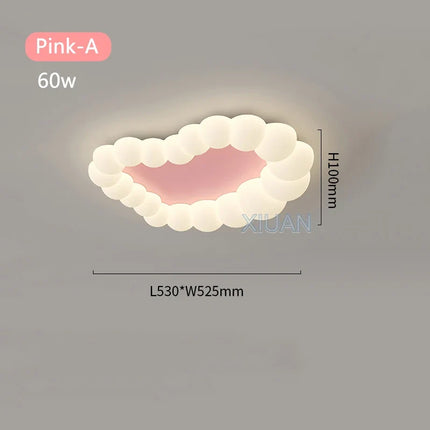 Plafonnier moderne en forme de nuage pour chambre d’enfant et salon — LZ4X9T