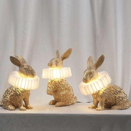Lampe de chevet décorative en résine forme lapin style nordique — LZ4X9P2Q