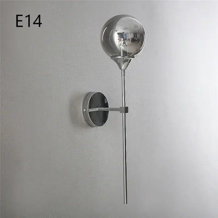 Applique murale design en verre et chrome doré pour intérieur — LZ4T9Q2