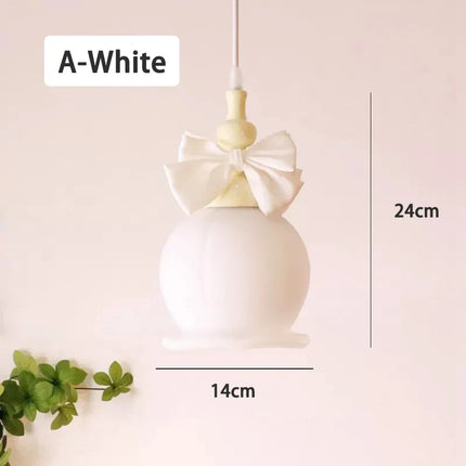 Suspension en verre à nœud pour chambre d’enfant au style romantique et moderne — LZ4X9T2