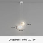 Nuages lune blanche / 3 températures de couleur