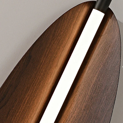 Lustre japonais rétro à motifs feuilles pour salle à manger — LZ4X9T2