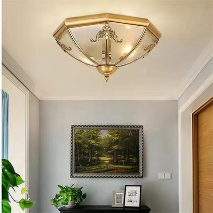 Plafonnier nordique en métal et verre pour intérieur et extérieur — LZ4G7T9N