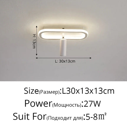 Plafonnier LED à spots en acrylique — LZ4X9P