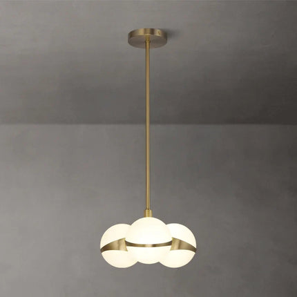 Plafonnier nordique en cuivre design moléculaire à haricots — LZ4X9P2