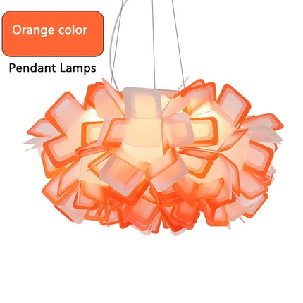 Suspension LED design fleur en acrylique pour salon et chambre — LZ4X9T