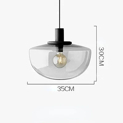 Suspension minimaliste en verre pour étude et chevet — LZ4X9T