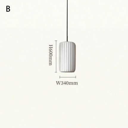 suspension en tissu japonais luminaires artistiques modernes minimalistes