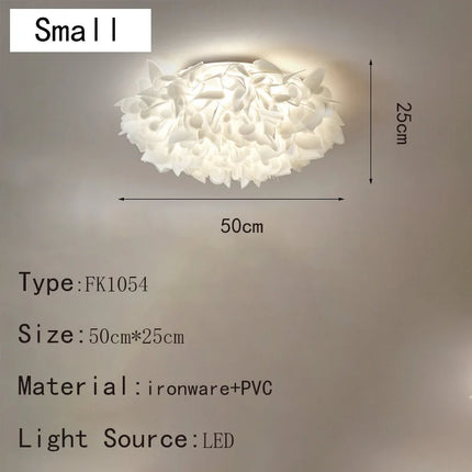 Plafonnier LED dimmable en forme de fleur avec télécommande en PVC — LZ4X7Q9