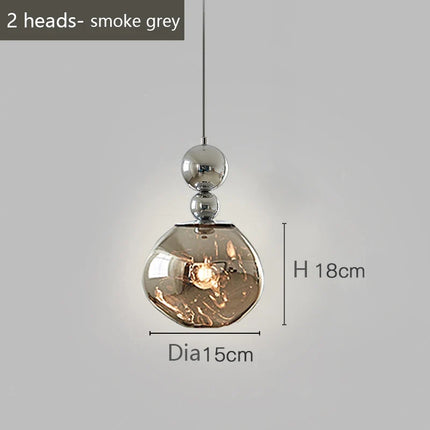 Lustre léger en verre style Bauhaus pour décoration moderne — LZ4G7P9
