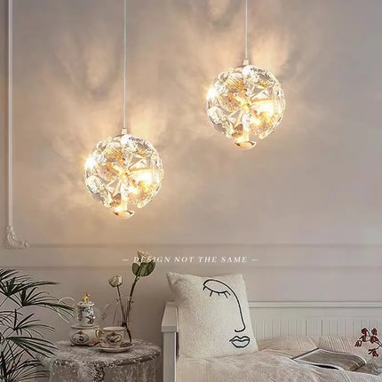 Suspension cristal motif pissenlit avec télécommande et gradation — LZ7XQ2