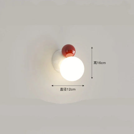 Applique murale LED en métal avec globe acrylique — LZ7XQ2