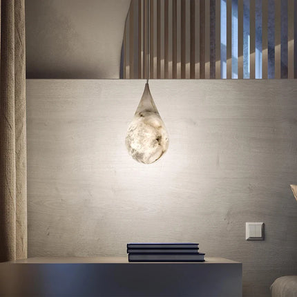 Suspension goutte de pluie albâtre style postmoderne minimaliste pour chambres et restaurants — LZ4X9T