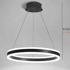 Cadre noir / Dia40cm / Blanc froid 6000K