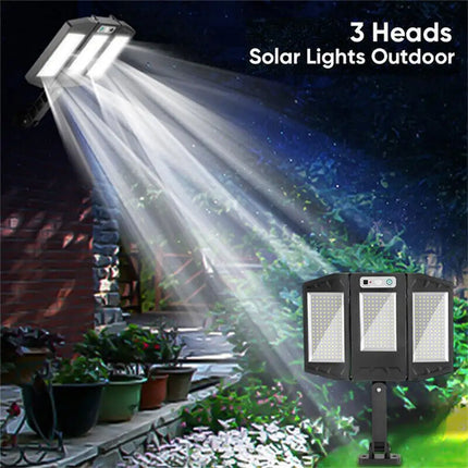 Lampadaire solaire étanche 384 LED avec capteur et télécommande — LZ4X9M