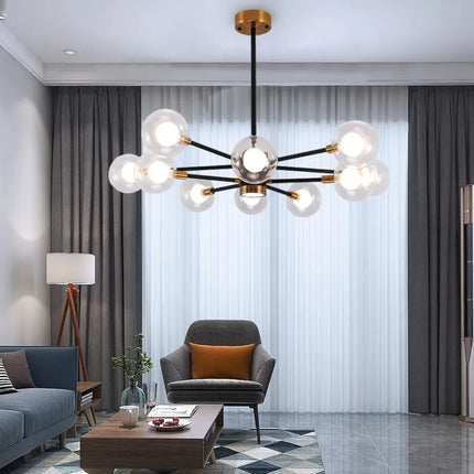 Suspension luminaire en verre bulles style nordique pour salon et chambre — LZ4X9T2
