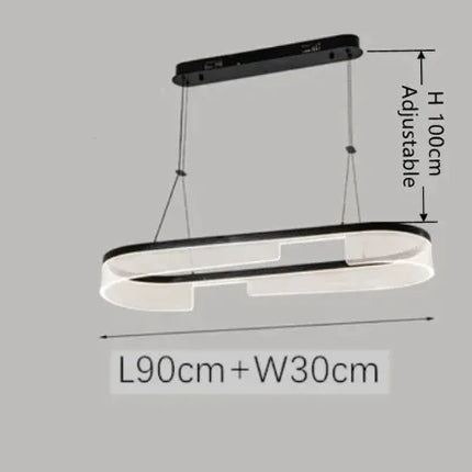Lustre circulaire LED en aluminium et acrylique pour intérieur — LZ4X9P2