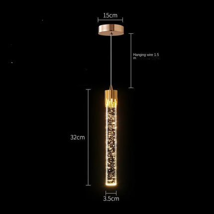 Suspension LED moderne en cristal pour salon et chambre — LZ4X9T2