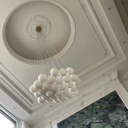 Lustre en cuivre avec marbre naturel espagnol pour décoration moderne — LZ4KJ9