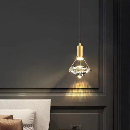 Suspension LED design luxe en forme de diamant Savia — LZ4X9Q