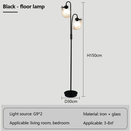 Lustre en verre coquille avec lampes LED créatives — LZ4N7Q2J