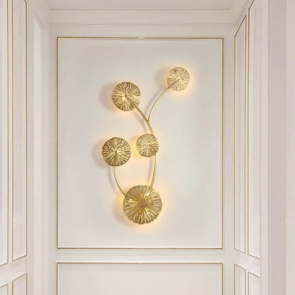 Applique murale LED dorée au design moderne pour décoration intérieure — LZ4X9T