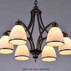 6 lumières éteintes / Sans ampoules