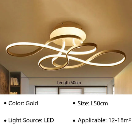 Plafonnier LED moderne pour décoration intérieure lumineuse et élégante — LZ4P9XJ2
