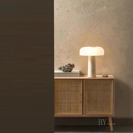 Lampe de chevet en pierre naturelle style rétro pour décoration maison — LZ4P9XQ
