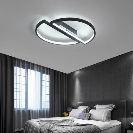 Plafonnier LED demi-cercle au design nordique moderne — LZ4X9T2