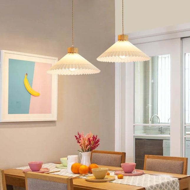 Lustre suspendu en bois pour décoration intérieure — LZ4X9P