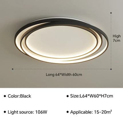 Lustre LED ultra mince pour décoration intérieure moderne — LZ4X7P