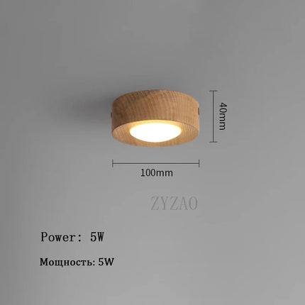 Plafonnier LED en noyer et frêne pour décoration intérieure — LZ4X9T