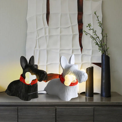 Lampe de table en résine chien cartoon pour décoration enfant — LZ4X9P