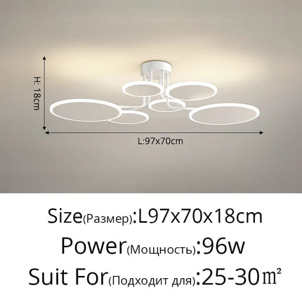 Lustre en acrylique pour intérieur moderne et lumineux — LZ4X9P