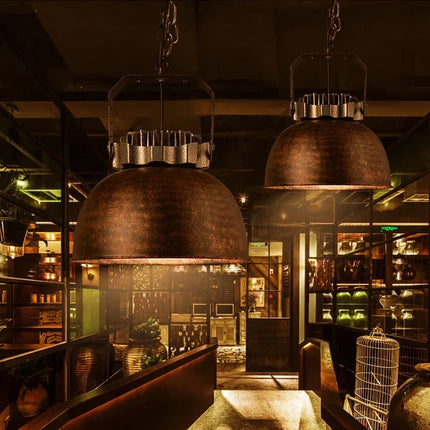 Suspension vintage style industriel avec ampoule LED E27 pour cuisine et bar — LZ4X9P2