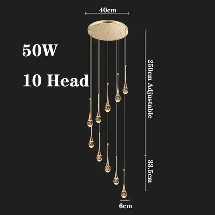 Lustre à bulles de cristal pour décoration moderne — LZ4X9Q7J