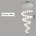 30 têtes blanches / Lumière chaude / CHINE